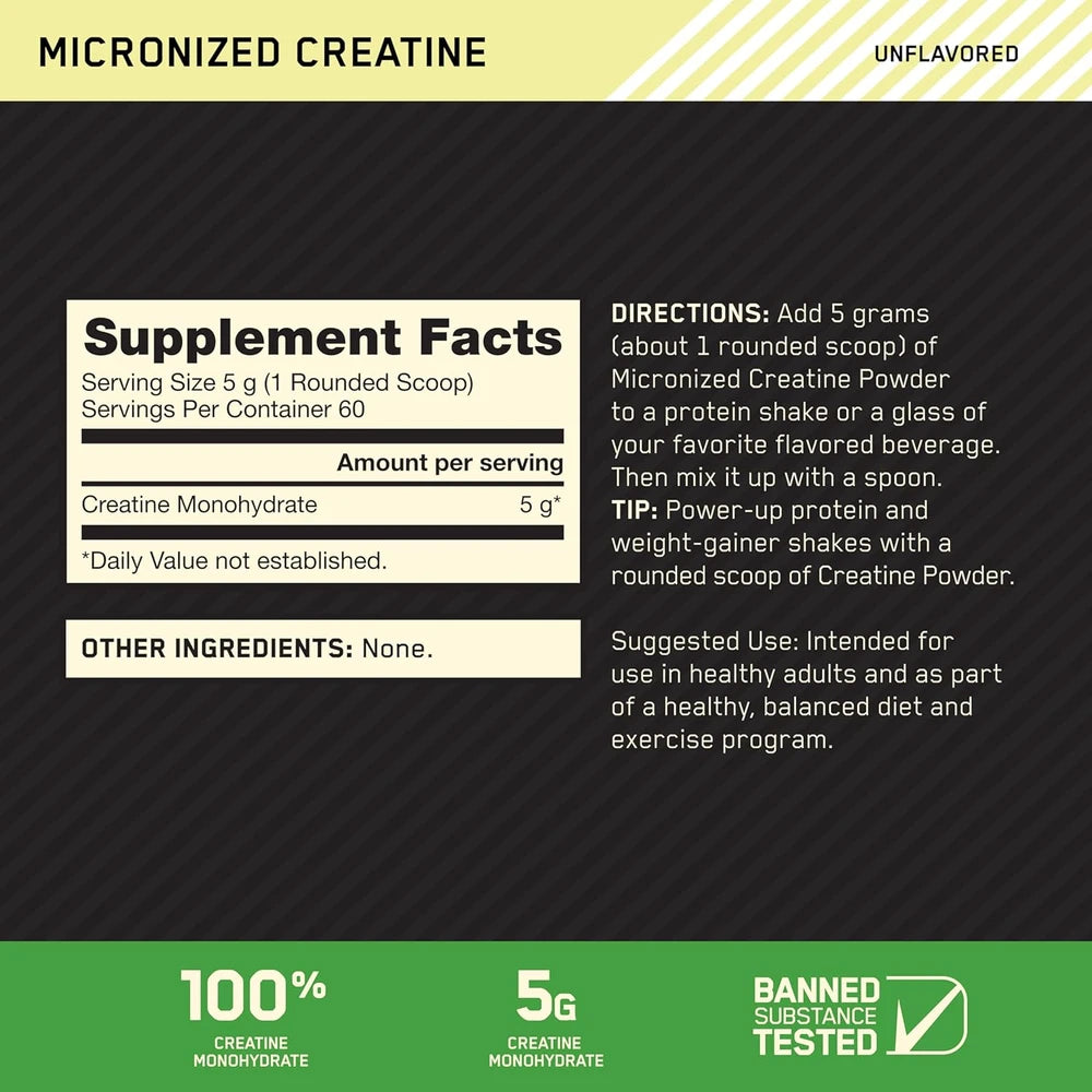 Optimum Nutrition Micronized Creatine Powder