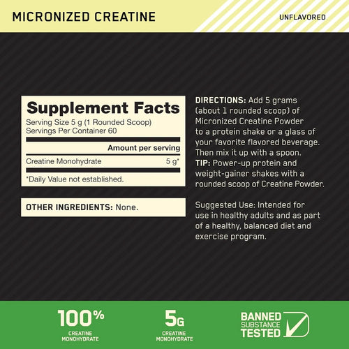 Optimum Nutrition Micronized Creatine Powder